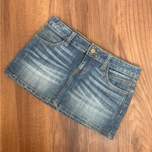 Denim Mini Skirt